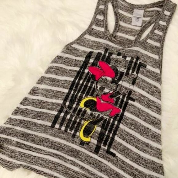 NWOT Disney Minnie Mouse Racer-back Tank Top Striped Size: XSMALL - Picture 5 of 5